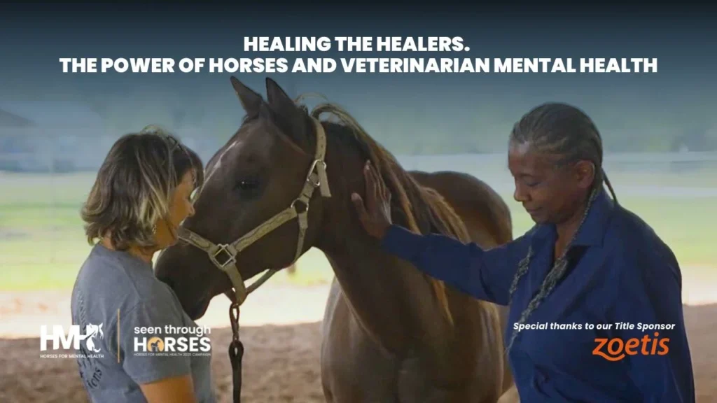 Two veterinarians in equine-assisted learning