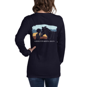 Horses for Mental Health Unisex Long Sleeve Tee